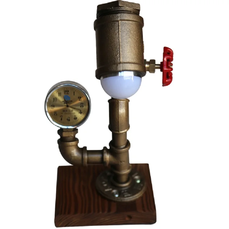 

Vintage Industrial Retro Style Steel Pipe Desk Lamp Light new table light