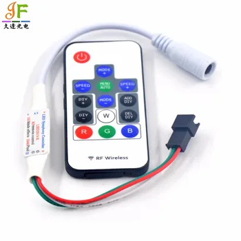 

Wireless 14key RF RGB led Controller DC5V 5-12V 14 Key 300 Kinds Changes Effects for WS2812B WS2811 SK6812 LED Strip Module