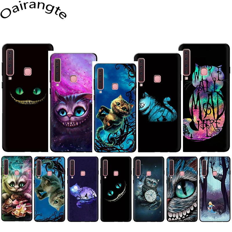 

Alice in Wonderland Cheshire Cat Soft Phone Cover Case For Samsung Galaxy A7 8 9 2018 A10 30 40 50 70 J6