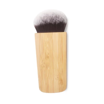 

T Brush Bamboo Chip Flat Handle Soft Dense Foundation Brush Loose Powder Blush Brush Contour Makeup Tool