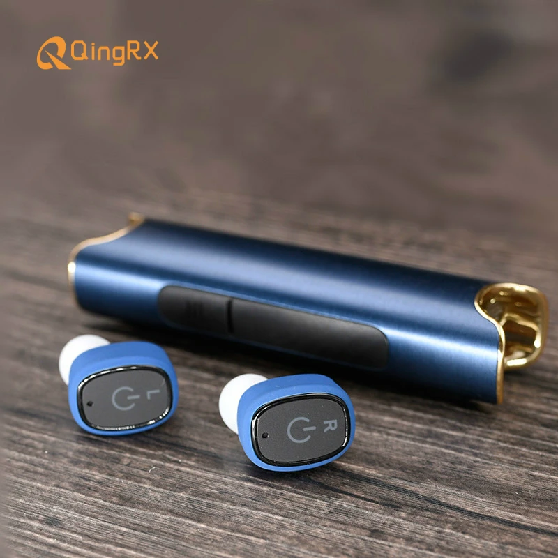 

2018 Real Earphone Tws Wireless Dual Ear Bluetooth Headset With Rechargeable Mini Miniature Pair Of Movement Into Earplug