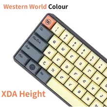 BGKC PG Western world Ethermal Dye Sublimation шрифты PBT keycap для проводной USB