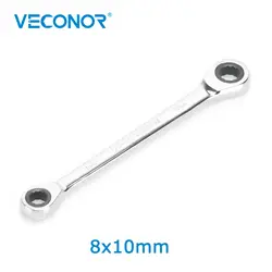 Veconor Professional Двойной Ratchet 72 т гаечный ключ, двойной ключ, гаечный ключ с трещоткой 8x10 мм