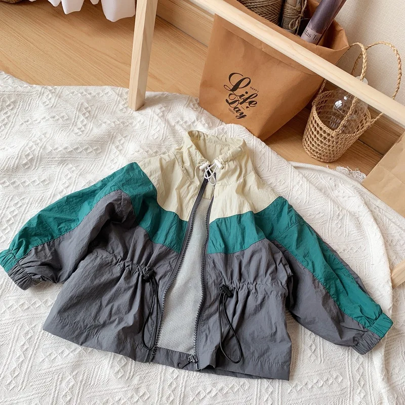 

2019 Autumn New Toddlers Kids Jackets Korean Style Baby Boys Windbreaker Coats Children Clothing Trend Outerwear