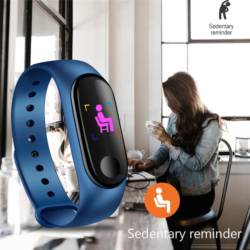  LIGE New Ip67 Waterproof Smart Bracelet LED Color Screen Swimming Calorie Heart Rate Blood Pressure - 32982808042
