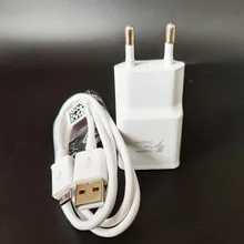 Быстрое зарядное устройство, штепсельная вилка европейского стандарта, адаптер, 5 В, 2 А, зарядный Micro USB кабель для samsung Galaxy S6, S7 edge, J3, J5, J7, A3, A5, A7, кабель для передачи данных