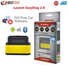 Original Launch X431 EasyDiag2.0 Diagnostic Tool Easydiag 2.0 for Android/iOS Bluetooth OBDII Scanner Update Online Free Ship