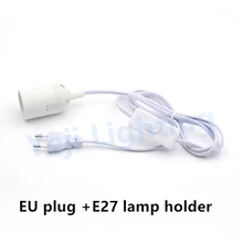 Эидсон Ретро E27 держатель лампы Комплект шнуров штепсельная вилка европейского стандарта европейская вилка 303 полный экран защитное закаленное стекло для потолочный светильник в виде роз для осветительных приборов