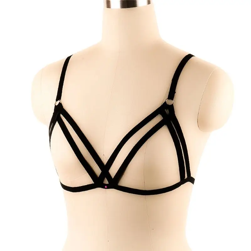 Сексуальный бюстгальтер для сексуальных модных женщин, бандаж, откровенный бюстгальтер, топ, обвязка тела, крест-накрест, белье, дропшиппинг