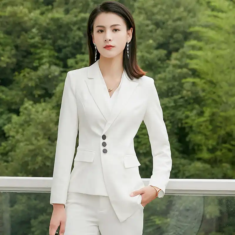 winter white dress suits