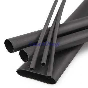 

5pcs/lot 5 Meters High quality Black 3mm Heat Shrink Heatshrink Heat Shrinkable Tubing Tube Sleeving Wrap Wire Black Color