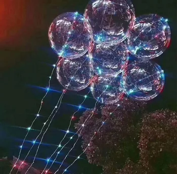 

Creative Round Air Balloon with 3M Light String 18 Inch LED Luminous Balloons for Wedding Decorations wen7003