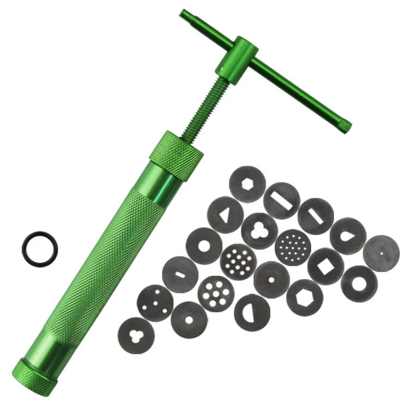 

20 Discs Pottery Clay Fimo Extruder Craft Cake Sculpture Sugarcraft Sculpt Modeling Tool High Quality