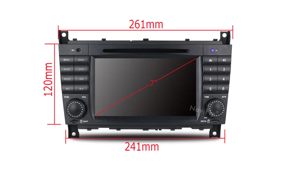 Discount NaviFly 2 DIN Car dvd player radio audio For Mercedes/Benz/Sprinter/W203/A180/Viano/Vito/W639/A-class GPS navigation RDS BT 9