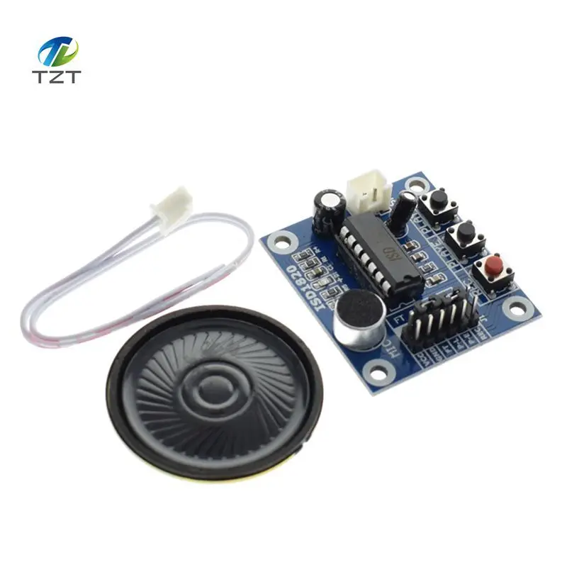 

TZT ISD1820 recording module with Microphones + Loudspeaker voice module telediphone module board for arduino