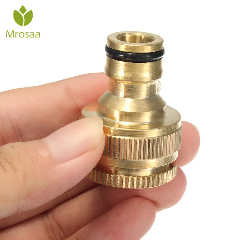 

1/2" & 3/4" Converter Brass Faucet Adapter Female Washing Machine Faucet Quick Hose Connector Water Tap Faucet Replacement Joint