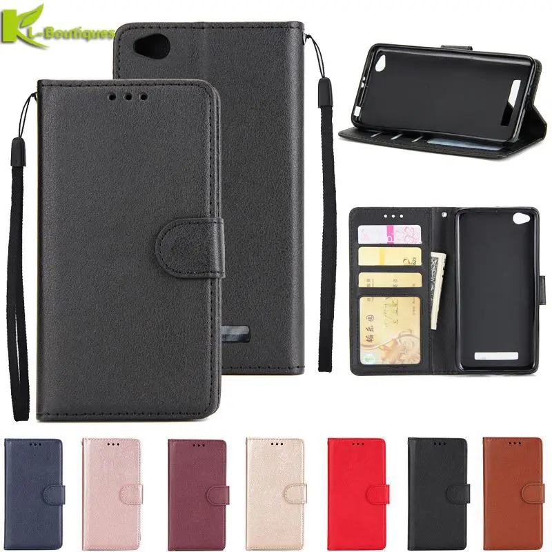 Redmi 5a جلد حالة على ل Xiaomi redmi 5A غطاء ل Xiaomi redmi 5A Fundas الكلاسيكية نمط بلون الوجه محفظة الهاتف حالات