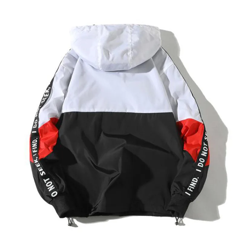 Winter Men Jacket Casual Coats Autumn Long Sleve Zipper Patchwork Hooded Sweatshirt CardiganTops Male Outwear #4M28 (11)