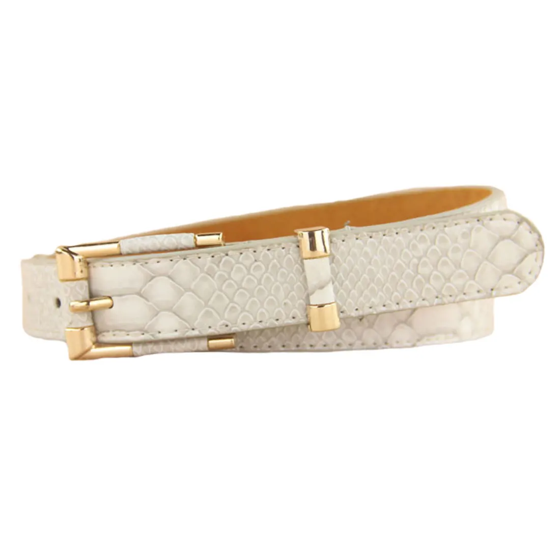 

2018 New Women Lady Belts Faux Leather Gordon Deall Waist Band All-match Belt for Pants & Dress Belt with Golden Tone Buckle