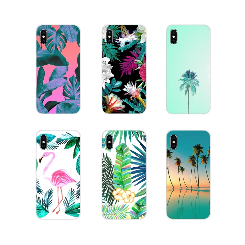 

Luxury Summer tropical palm tree Silicone Skin Cover For Xiaomi Redmi Note 6A MI8 Pro S2 A2 Lite Se MIx Max 2 3 For Oneplus 3 6T