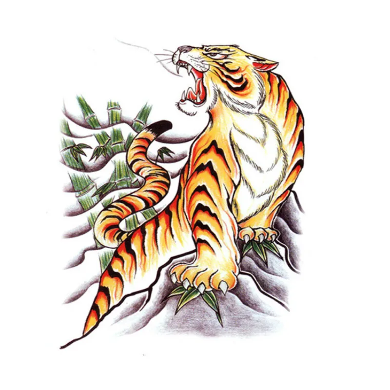 Grande à Prova Flor de Lótus Arte na Volta Tamanho Dlarge Água Tatuagem Temporária Peônia Ameixa Lobo Peixe Corpo Tatto Adesivos Flash Tatuagens Falsas 11 Cheap Tatuagens temporárias
