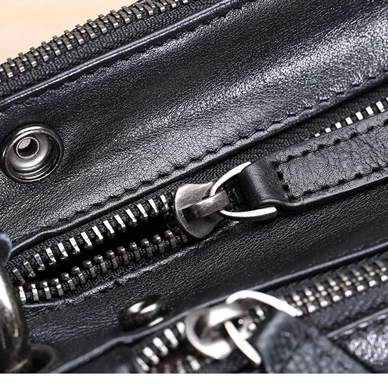  AETOO Leather handbag men's soft leather diagonal bag casual men's first layer leather shoulder bri