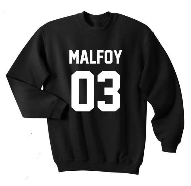 

Malfoy 03 House of Slytherin Tumblr Magic Fashion shirt Top Crewneck Sweatshirt Unisex sweatshirt moletom do tumblr sweatshirt