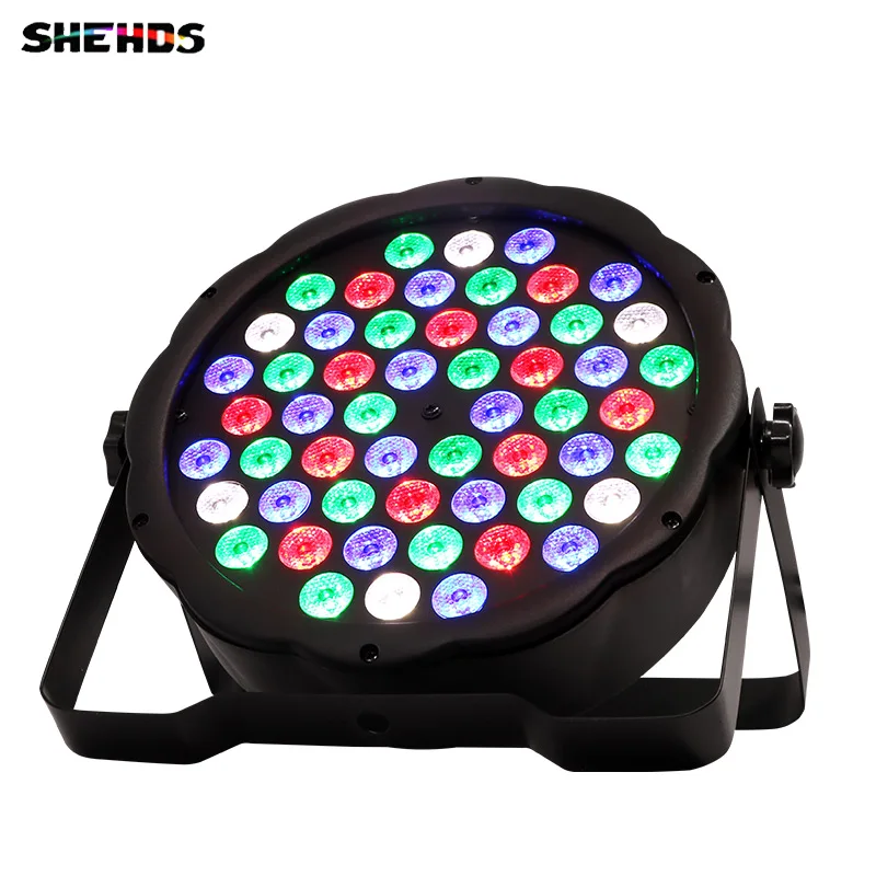 

SHEHDS LED Par 54x9W RGB LED Lighting DMX512 Projector Floodlight Can Wash Dj Stage Light Lighting Projector