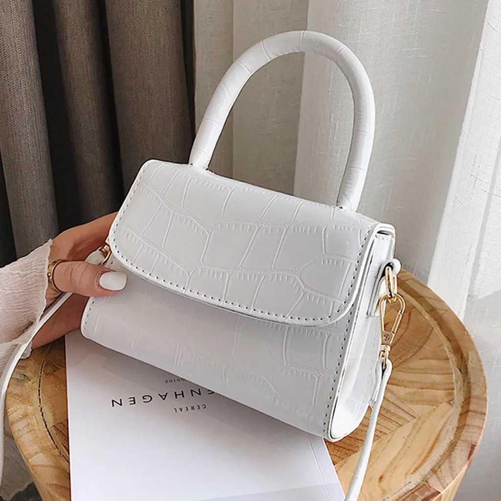 

Women Summer Messenger Crossbody Bags Women Retro Pure Color Vintage Leather Handbag Messenger Simple Crossbody Feminina Bag