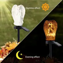 Angel форма солнечной энергии водонепроницаемый Газон лампа для наружного двора садовый светильник ing украшение теплый белый солнечный светильник для газона