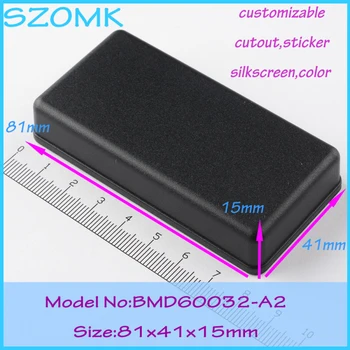 

30 pcs /lot Black junction box abs plastic enclosures battery plastic box for electronic project electronic case 81x41x15 mm