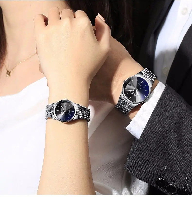 WLISTH Топ Бренд роскошные женские часы водонепроницаемые Модные Часы женские кварцевые ультра-тонкие наручные часы Дата Часы Relogio Feminino