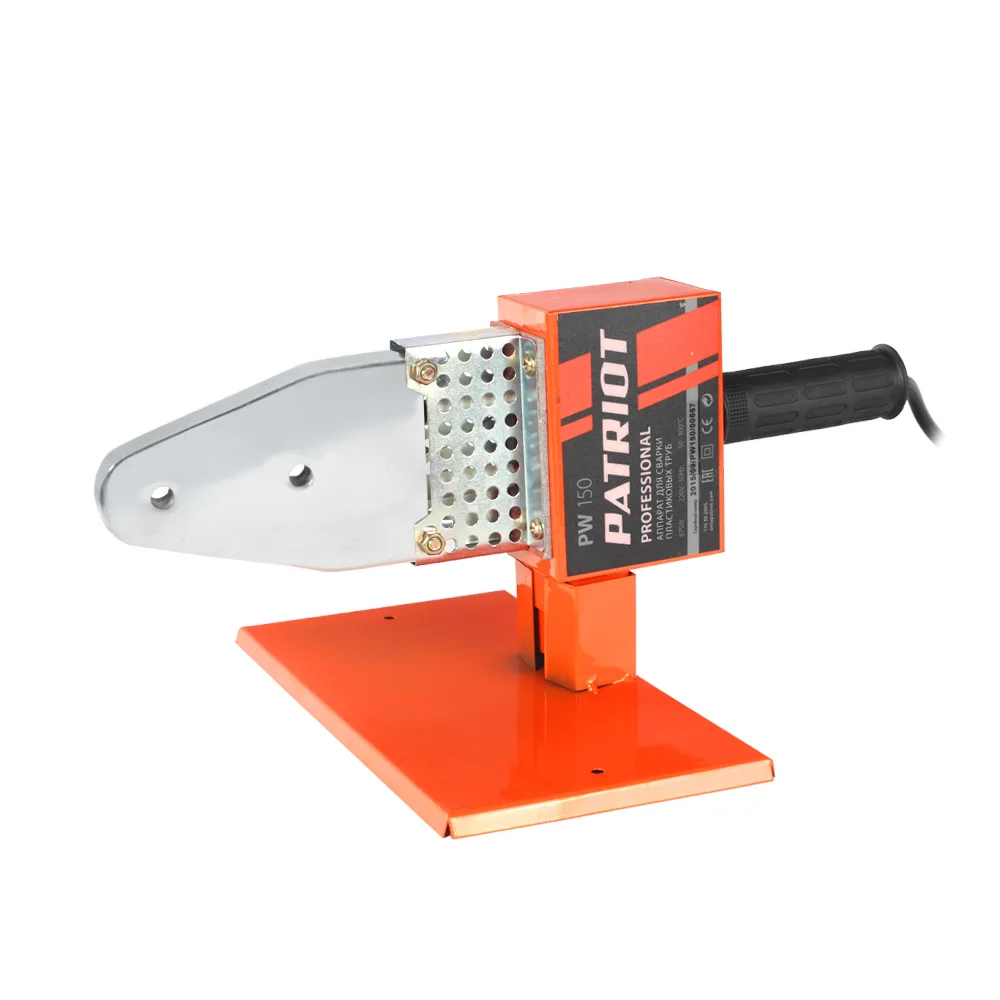 Аппарат для сварки труб PATRIOT PW 150 (Мощность 875 Вт, регулировка температуры 0-300°С, диаметр насадок 20, 25, 32, 40, 50, 63 мм)