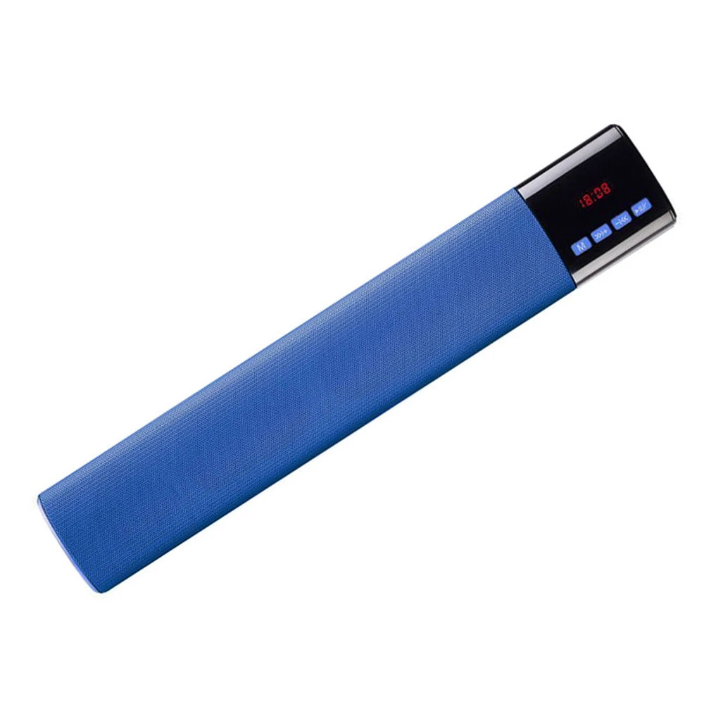 Bluetooth беспроводной 3D Саундбар звук бар кинотеатр HiFi акустическая система сабвуфер - Цвет: Blue
