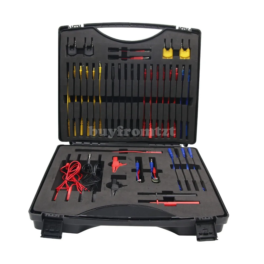

Automotive Test Lead Kit 92pcs Test Lead Electrical Tester Auto Diagnostic Tool Wire Connector Adapter Cable