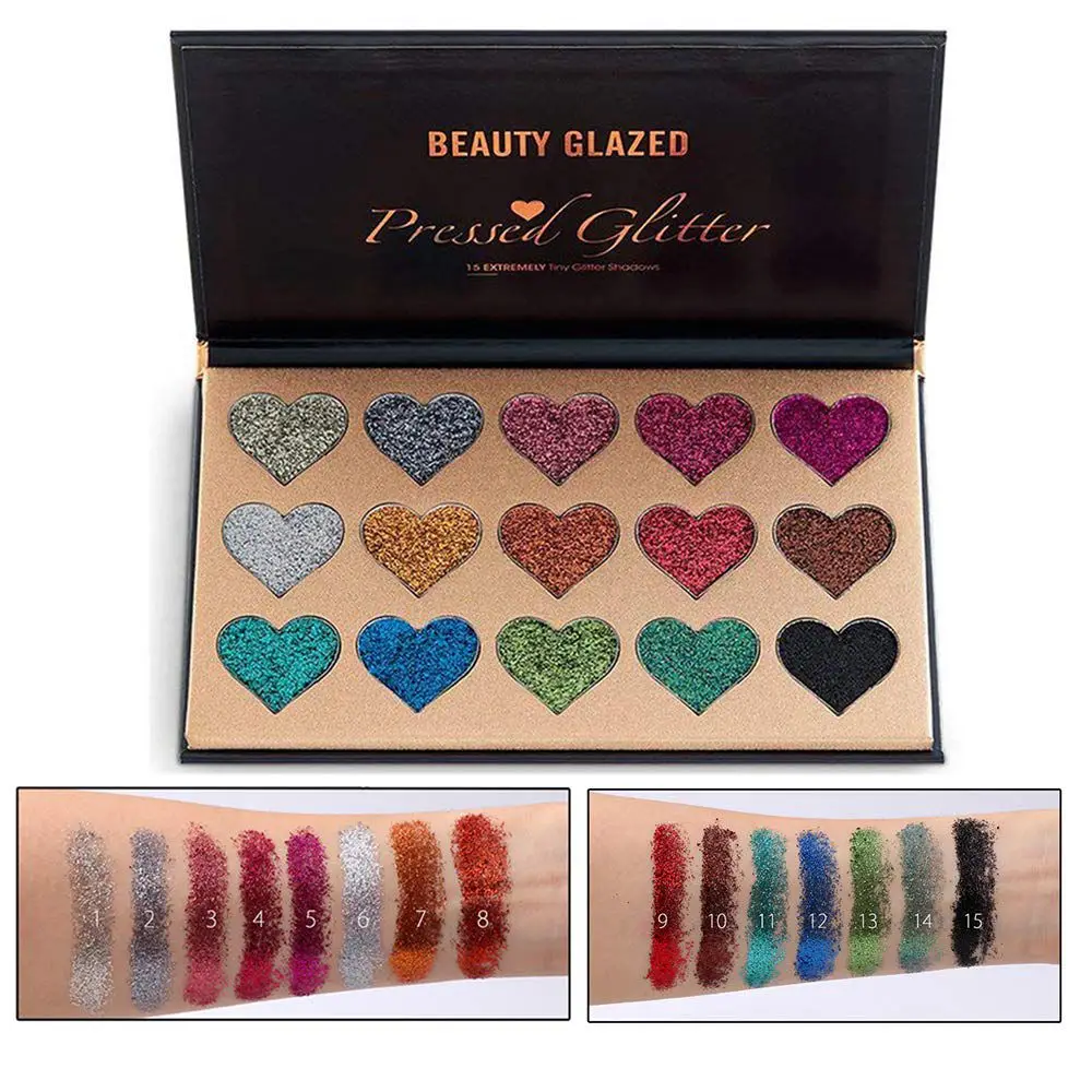 Beauty Glazed Glitter Makeup Eyeshadow Palette Cosmetics Glitter Metallic Eyeshadow palette maquillage yeux Pigment Shadow Kit Beauty Glazed Glitter Makeup Eyeshadow Palette Cosmetics Glitter Metallic Eyeshadow palette maquillage yeux Pigment Shadow Kit