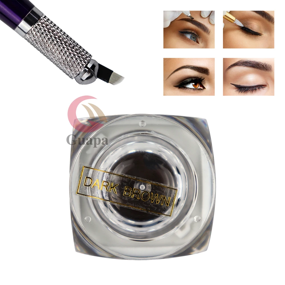 Тату микроблейдинг пигмент Профессиональный бровей микро тату чернильный набор