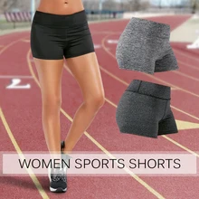 Женская высокая талия Йога шорты контроль животика тренировка Бег Йога Спортивные шорты со скрытым карманом