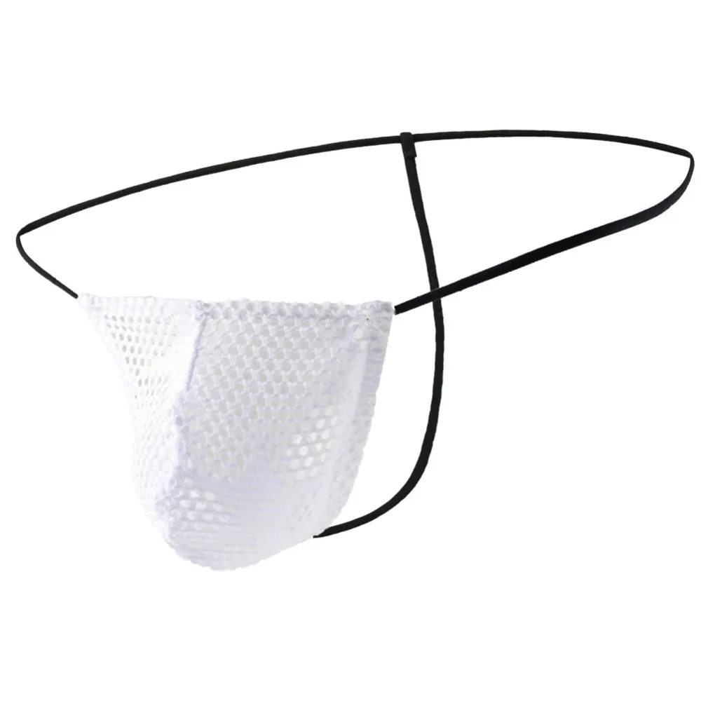 

Men Sexy Underwear Star Mesh G String Thong Underwear Transparent Mesh See Through T Back Underpants Mankini Thongs