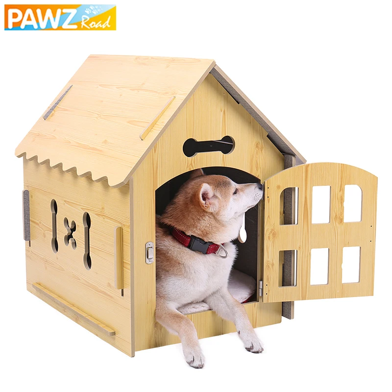 

PAWZ Road Pet House Cat Dog Rabbit Durable Detachable Easy To Instruct Breathable Interior Pet Wood House Kennel Pet Product