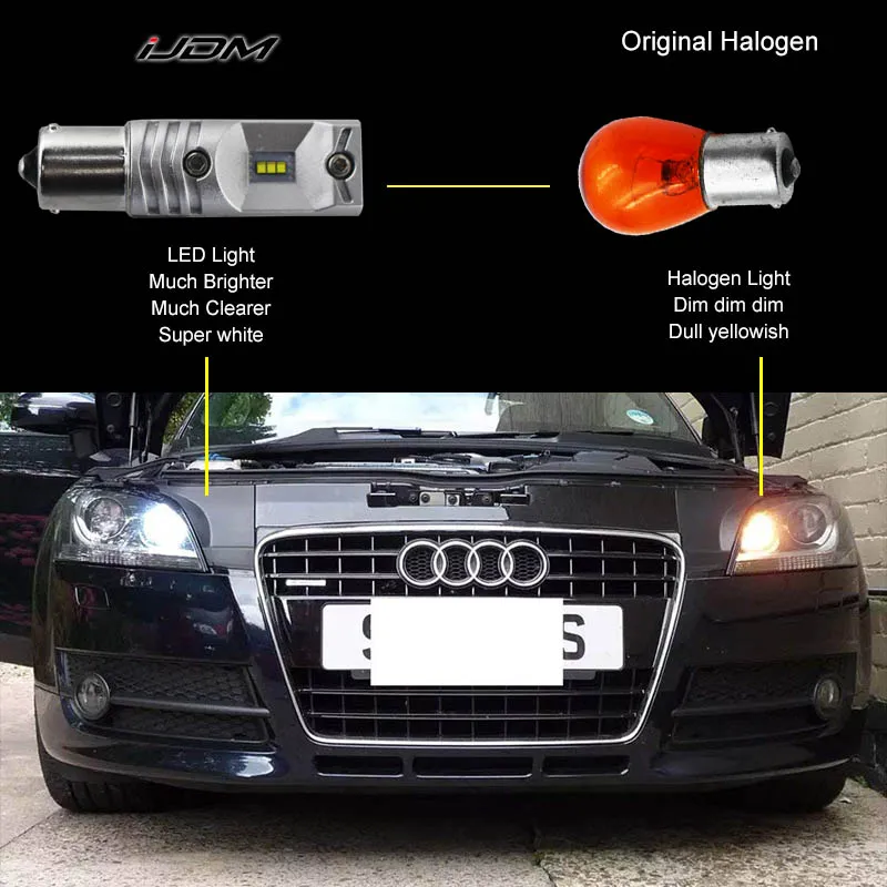 Canbus sem Erro Led para Skoda Ijdm Lâmpada Superb P21w Octavia 2 fl 2011 2020 Luzes Diurnas Drl 12v 6000k 1156 8 Automóveis e motos