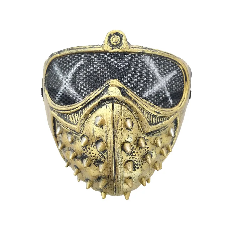 Watch Dogs 2 Steampunk Style Mask Marcus Holloway Wrench Rivet Face Masks Halloween Carnival Paty Prom Stage Performance Props