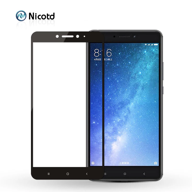 

For Xiaomi Mi max 2 Full Cover Tempered Glass For Xiaomi Mi MAX 3 Screen Protector for mMi MAX MAX19H Toughened Protective Film