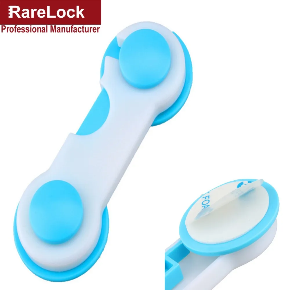 

LHX MMS283-1 Blue Baby Child Care Window Lock for Cupboard Door Drawer Cabinet Home Security DIY Furniture Hardware