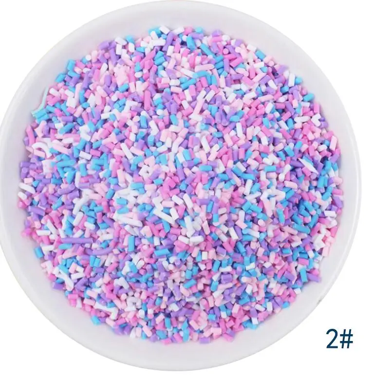 50g/lot Cute Hot Selling Clay Sprinkles, Colorful Heart Five Star Bow Candy Sprinkles for Crafts Making Slimediy - Цвет: 2