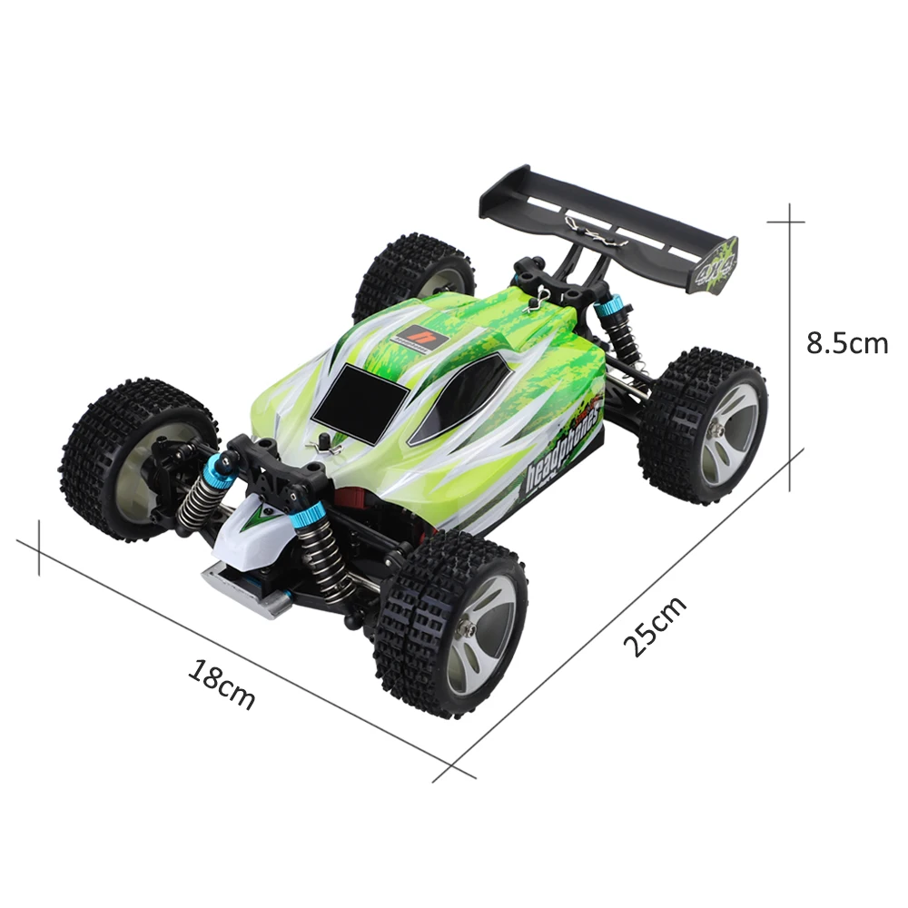 Оригинальный WLtoys A959B Багги внедорожник 2 4G 1/18 4WD RC автомобиль Высокая скорость 70