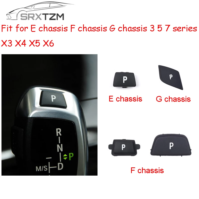 

SRXTZM ABS Car Interior Gear Shift P Button Cover Trim Decorative Sticker Fit For BMW 3 5 7 Series F10 E90 G30 F01 X1 X3 X5 E70