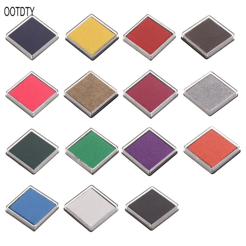 

Scrapbooking Stamp Sealing Fence Colorful Inkpad Ink Cushion Decoration Stencil Fingerprint Digital Print Card Making Handicraft