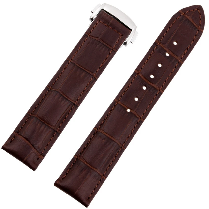 Ремешок сменный из натуральной кожи для наручных часов 19/20/22 мм|brand watch strap|replacement