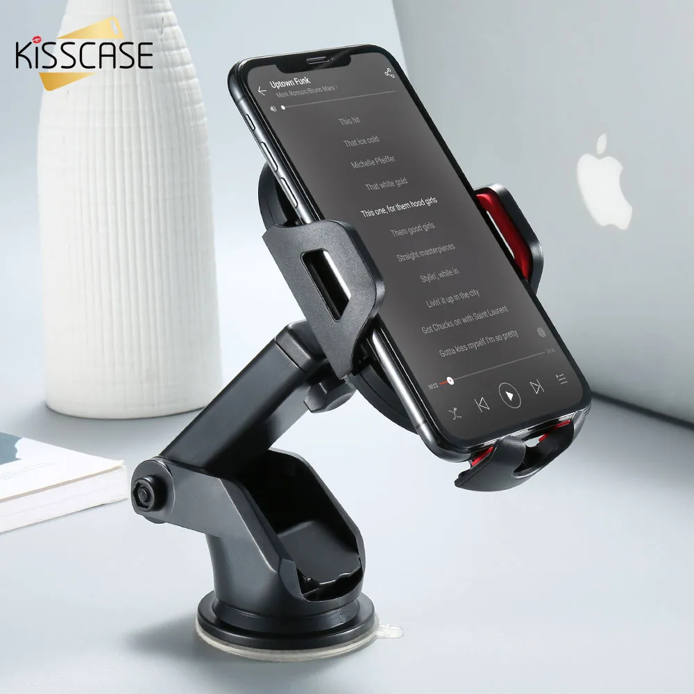  KISSCASE Schwerkraft Auto Telefon Halter Carbon Dashboard Sucker Für iPhone 11 Pro Max 8 Air Vent O